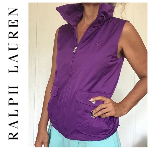 RALPH LAUREN GOLF POLO PONY PURPLE SLEEVELESS VEST SMALL - Picture 2 of 11